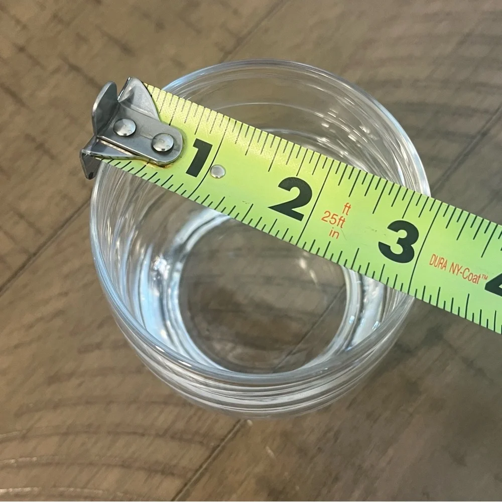 Pier 1 white swirl glasses